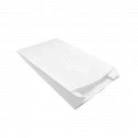Пакет бумажный белый жиростойкий 100х65х260мм