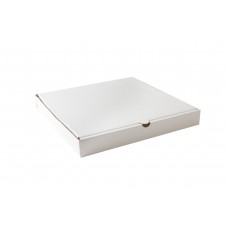 Коробка картон для пиццы 330х330х30мм белая