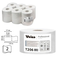 Туалетная бумага 2сл. 125м белая Veiro Professional Comfort T206