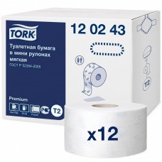 Туалетная бумага в рулонах 2сл. 170м Tork Premium T2