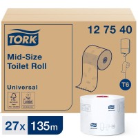 Туалетная бумага в рулонах 1сл. 135м Tork Universal Т6