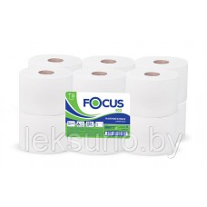 Туалетная бумага 1сл. 525м белая Focus Jumbo Eco 6рул/уп