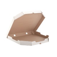 Коробка картон для пиццы со скошенными углами 350х350х40мм