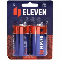 Батарейка Eleven D LR20 алкалиновая BC2 2шт/уп
