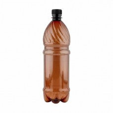 Бутылка ПЭТ 500 мл коричневая 28мм с черной пробкой
