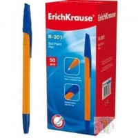 Ручка шариковая синяя ErichKrause Orange Stick