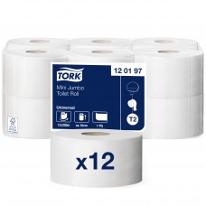 Туалетная бумага в рулонах 1сл. 200м Tork Universal Т2