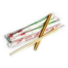 Палочки для суши бамбуковые 23см в белой бум.упаковке с рисунком 100шт/уп