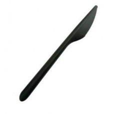 Нож столовый черный матовый ПП 175мм