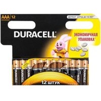 Батарейки Duracell Basic LR03-12BL ААА 12шт/уп
