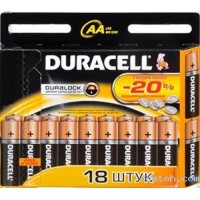 Батарейки Duracell Basic LR6 АА 18шт/уп
